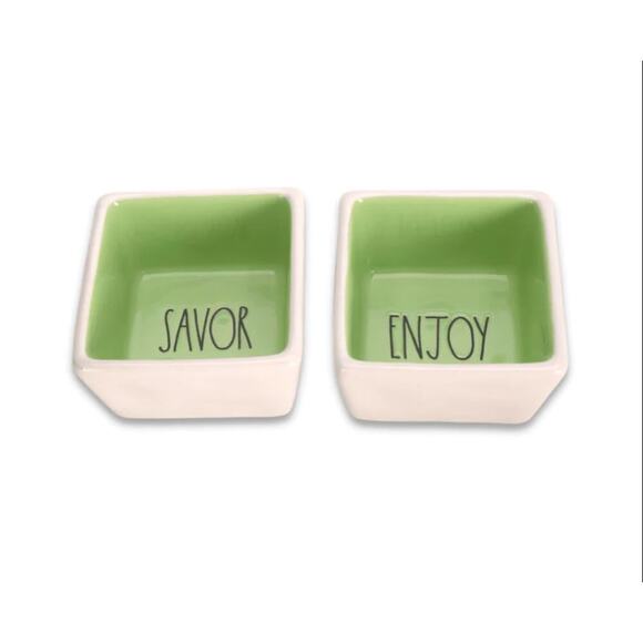 Rae Dunn Savor and Enjoy Bowls (New in Box) - Picture 1 of 6